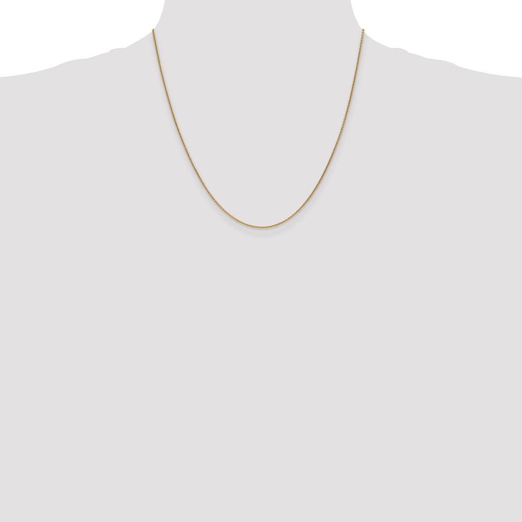 14K Yellow Gold Cable Link Chain