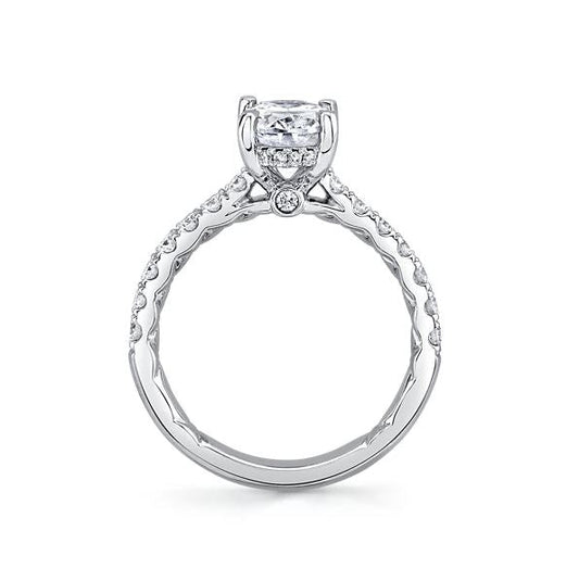 A. Jaffe Hidden Accent Side Stone Natural Diamond