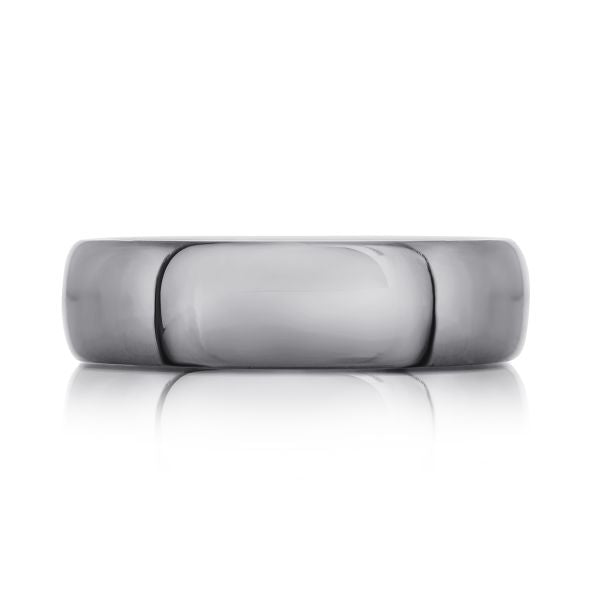 Men's Carved Band (No Stones) in Tantalum Grey 6.5
