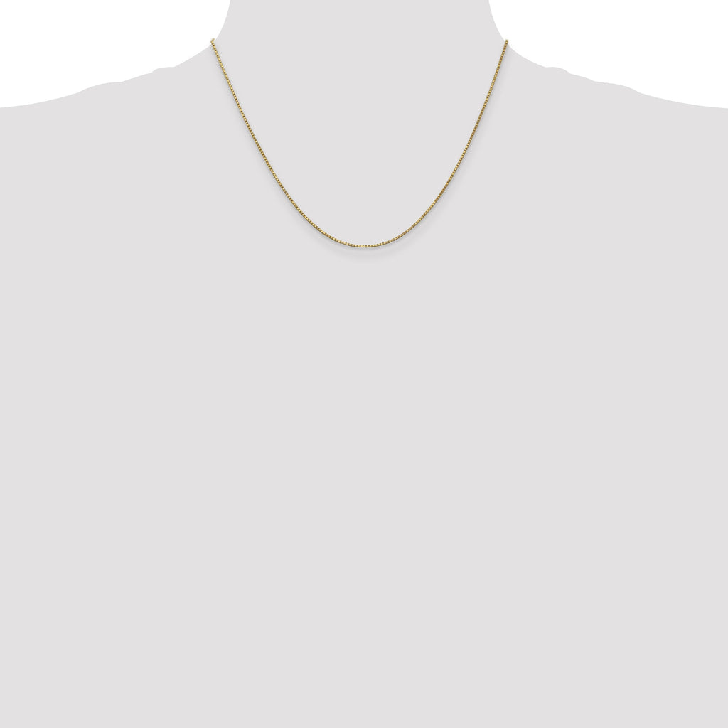 14K Yellow Gold Box Chain Necklace