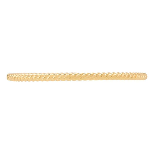 14K yellow gold twisted rope bracelet.