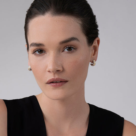 Signature Caviar Collection Small Hoop Earrings (N