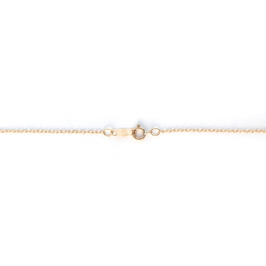 M Estate Collection Natural Diamond Necklace in 10 Karat Yellow with 0.15ctw J/K I1-I2 Various Shapes Diamonds