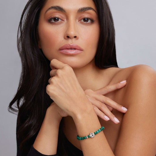 LAGOS Men's Green Gemstone Bracelet in Sterling Si