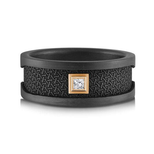 Marks Signature Men's Natural Diamond Wedding Band