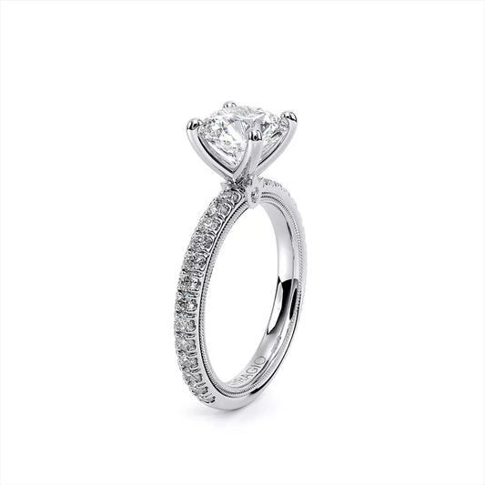 Verragio 14K White Gold Diamond Engagement Ring, 28 Diamonds