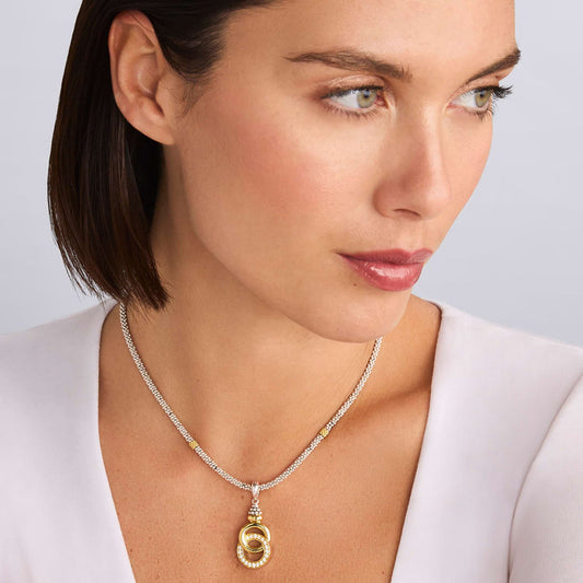 LAGOS Natural Diamond Necklace in Sterling Silver