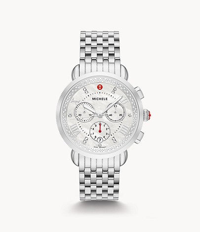Ladies Michele Sport Sail Fashion Timepieces with 0.37ctw Round Diamonds MWW01C000141