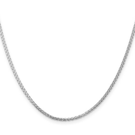 Sterling silver chain with lobster clasp.
