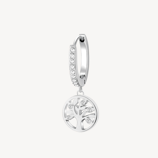 Drop Simulated Diamond Earrings in Stainless Steel