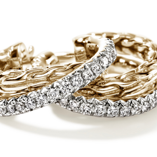 John Hardy Natural Diamond Earrings