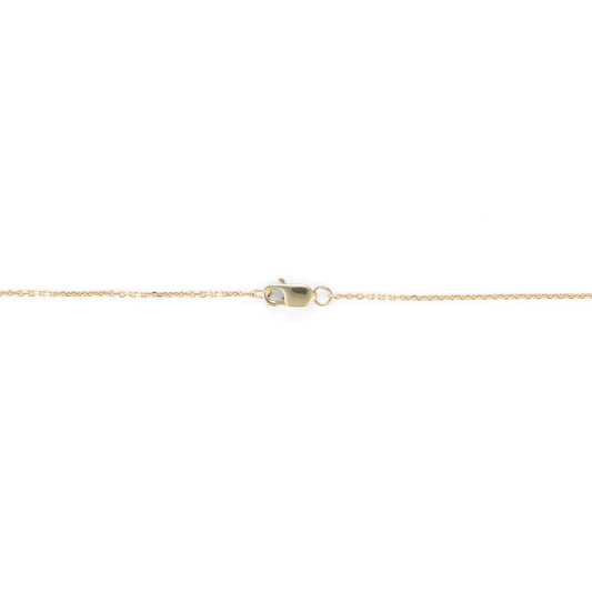 M Estate Collection Natural Diamond Necklace in 14 Karat White - Yellow