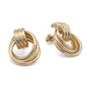 M Estate Collection Doorknocker Earrings (No Stones) in 14 Karat Yellow