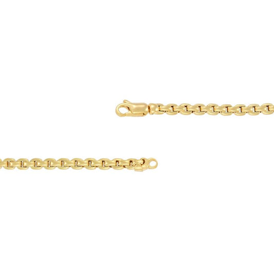 14K yellow gold bracelet with lobster clasp.