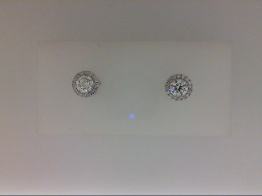 Forevermark Center of My Universe Collection Natural Diamond Studs in 18 Karat White with 0.25ctw H/I SI1-SI2 Round Diamond