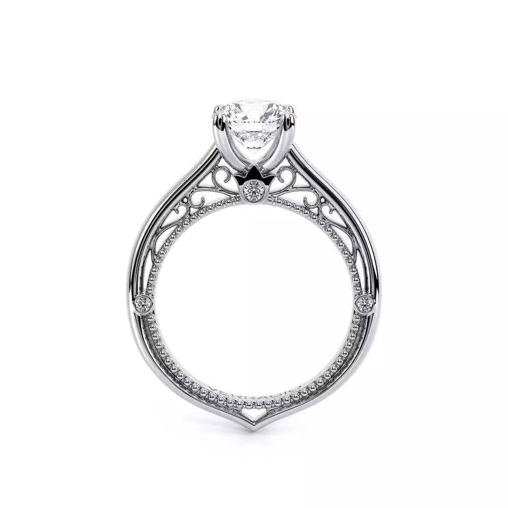 Verragio 18K White Gold Diamond Solitaire Engagement Ring
