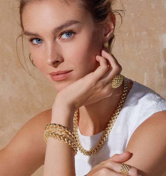 LAGOS Caviar Gold Collection Stud Earrings (No Sto