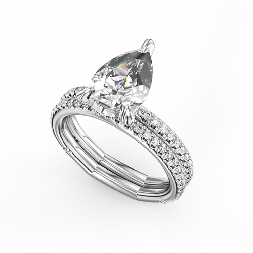 Noam Carver Hidden Accent Side Stone Natural Diamo