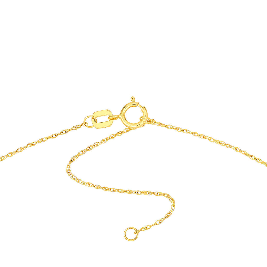 14K yellow gold Singapore chain necklace clasp.