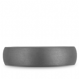 Tantalum carved band, white-grey satin finish.