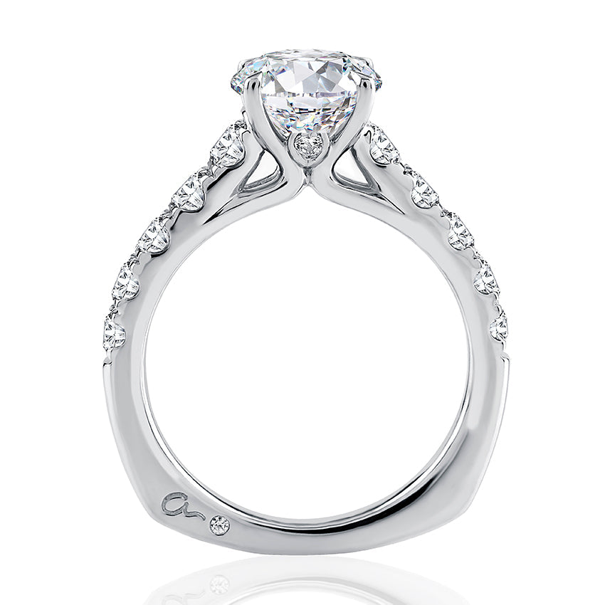 A. Jaffe Natural Diamond Semi-Mount Engagement Rin