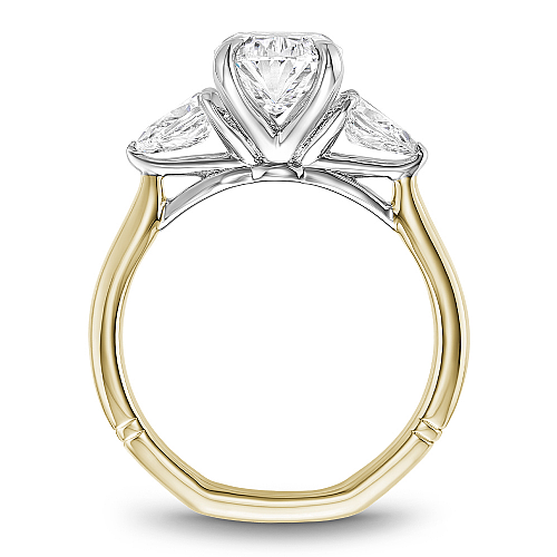 Noam Carver Side Stone Natural Diamond Semi-Mount