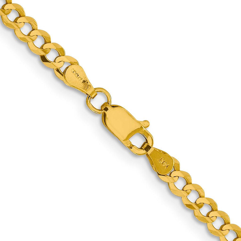 14K yellow gold Cuban link chain