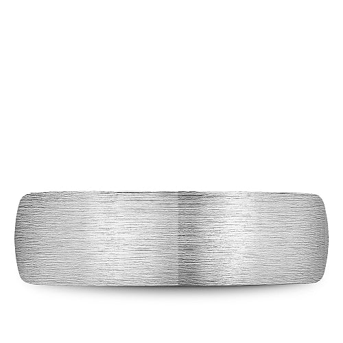 Satin-finish 14K white-yellow gold carved band.