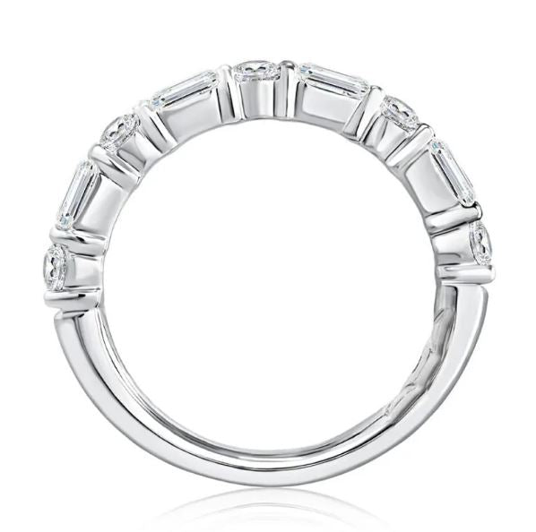 A. Jaffe Natural Diamond Ladies Wedding Band in 14