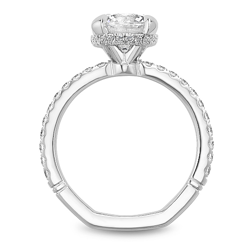 Noam Carver Hidden Accent Side Stone Natural Diamo
