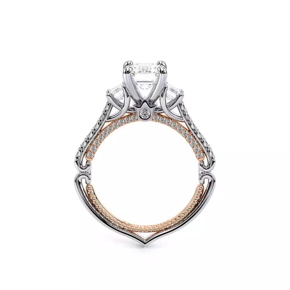 Verragio Hidden Accent Three Stone Natural Diamond