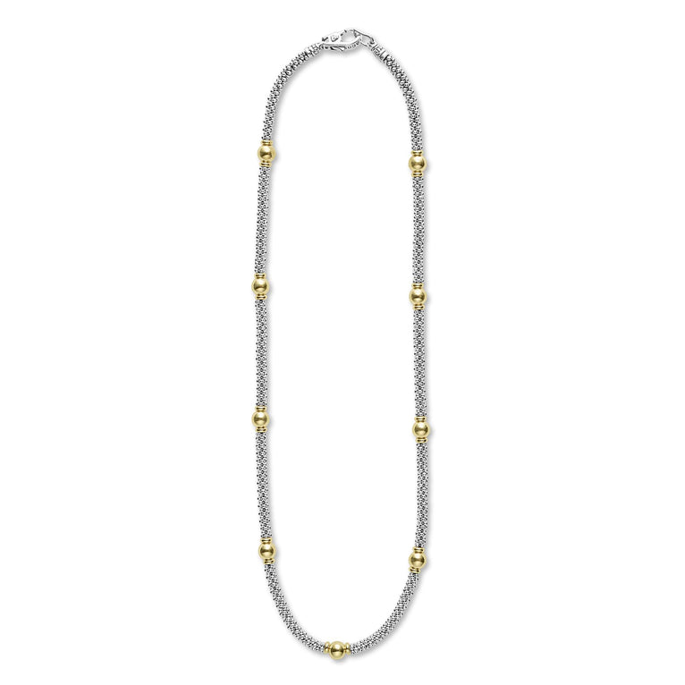LAGOS Signature Caviar Collection Station Necklace