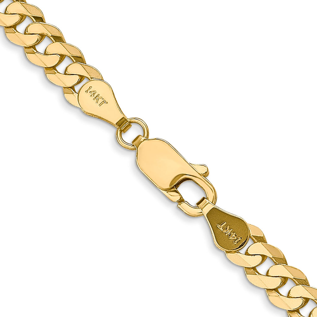 14K Yellow Gold Curb Chain Clasp