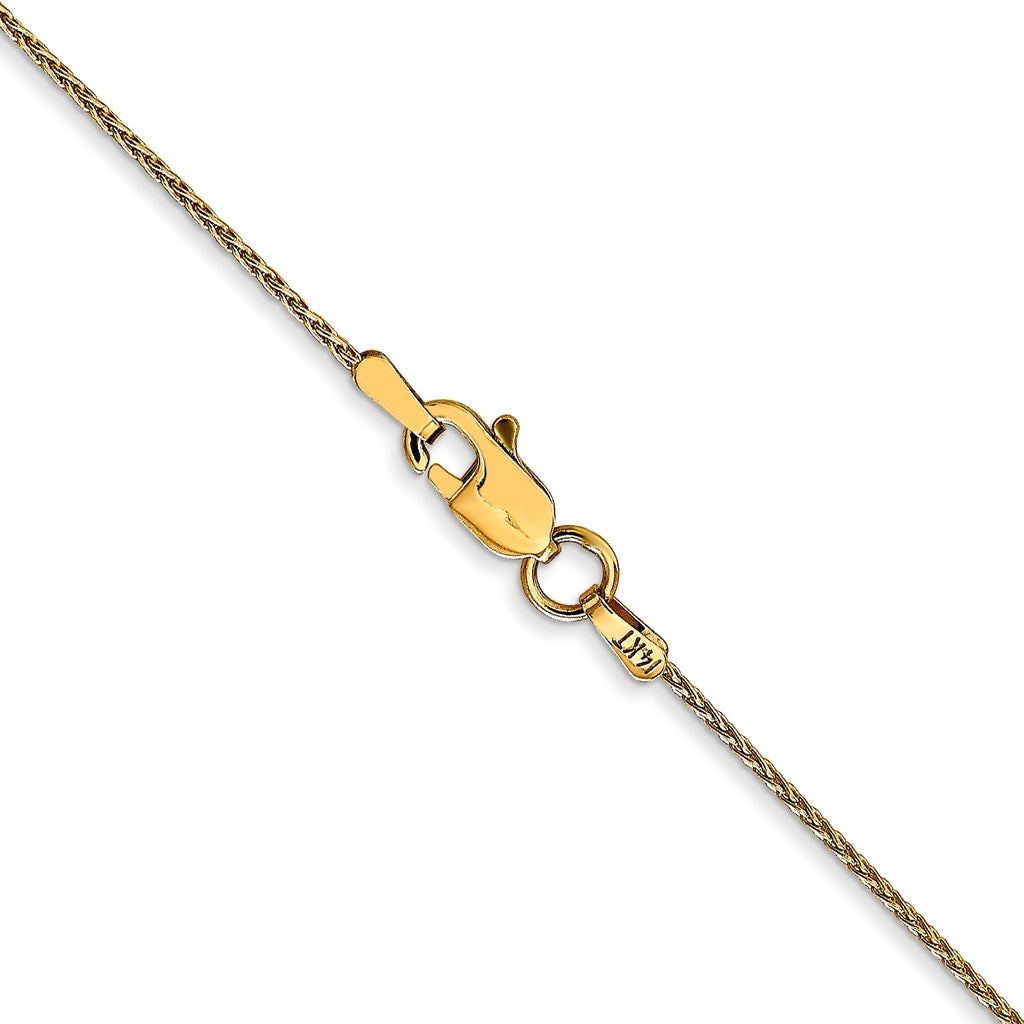 14K Yellow Gold Wheat Chain with Clasp