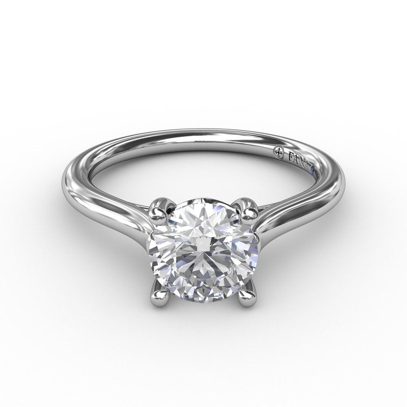 Floral diamond ring, white gold, round diamonds.