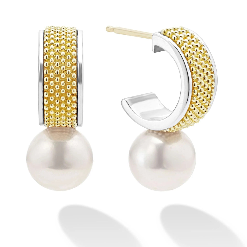 Luna Collection Half Hoops Color Gemstone Earrings