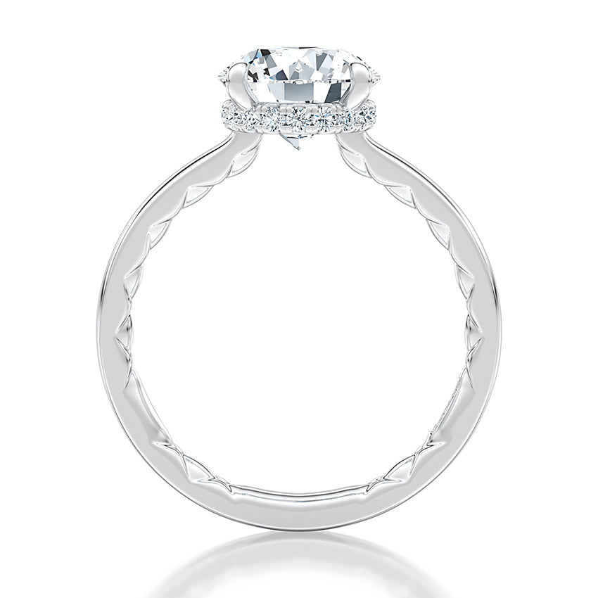 A. Jaffe Hidden Accent Natural Diamond Semi-Mount