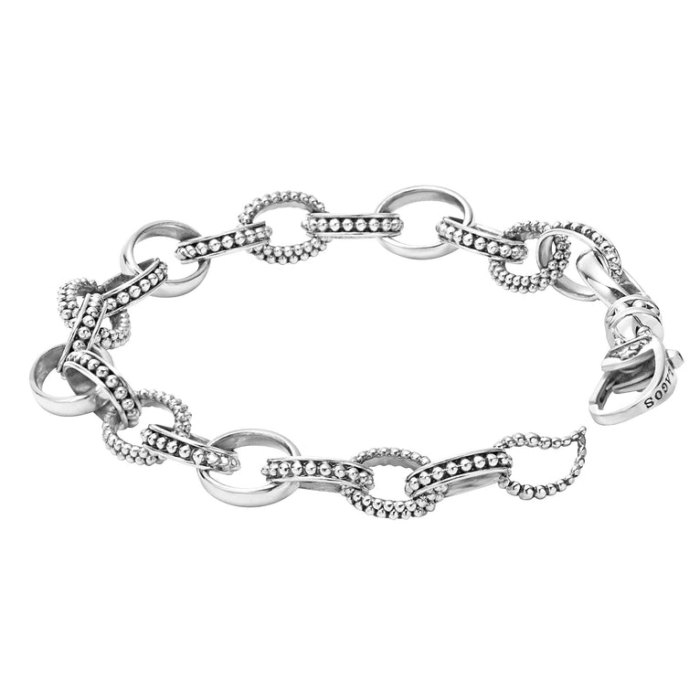 LAGOS Signature Caviar Collection Oval Link Bracel