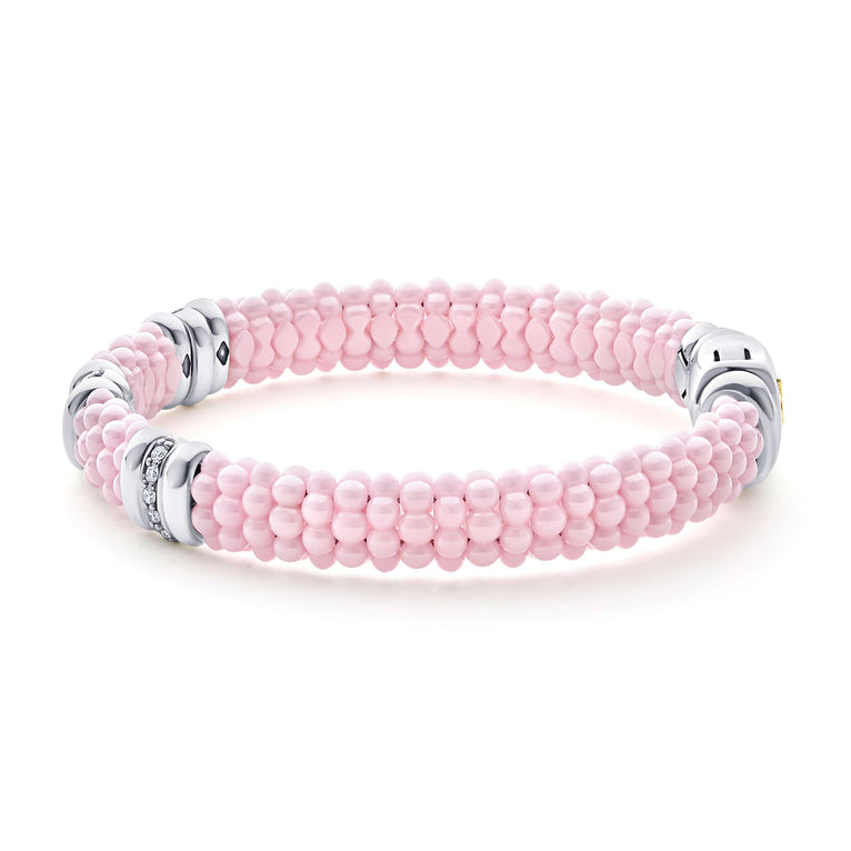 LAGOS Pink Caviar Collection Natural Diamond Brace