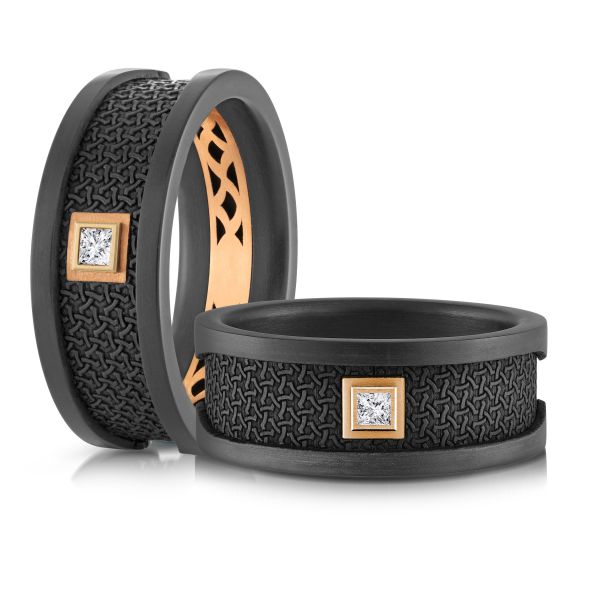 Marks Signature Men's Natural Diamond Wedding Band