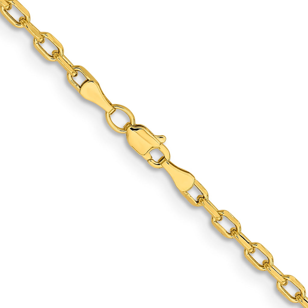 14K Yellow Gold Diamond Cut Chain