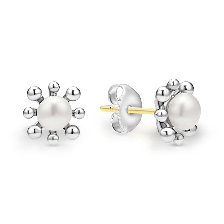 LAGOS Luna Collection Freshwater White Pearl Stud