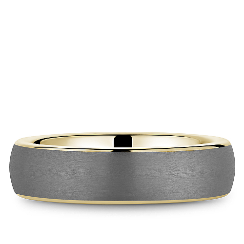 Tantalum yellow-grey band, polished satin finish.
