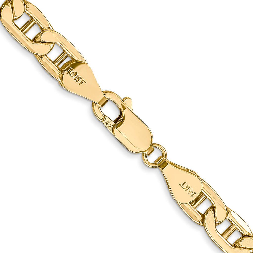 14K yellow gold Gucci chain clasp.