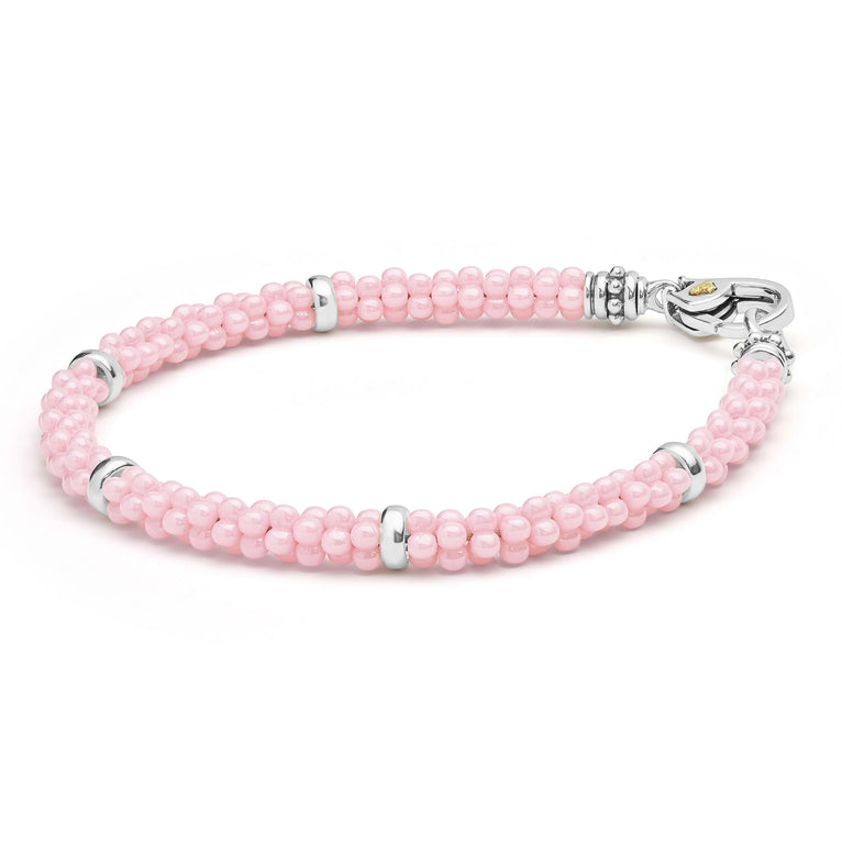 LAGOS Ladies Bracelet in Sterling Silver and Ceram