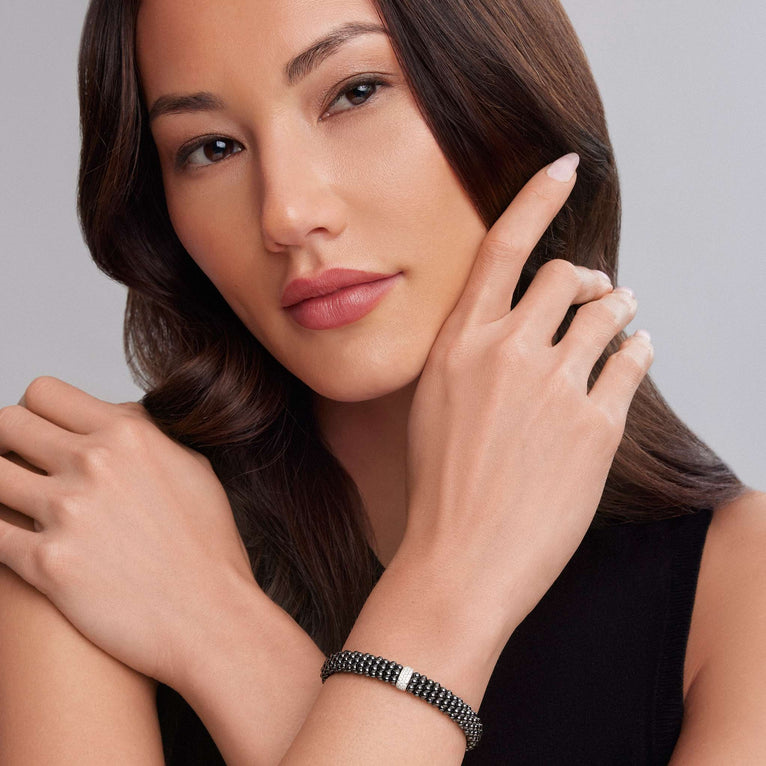 LAGOS Black Caviar Collection Natural Diamond Brac