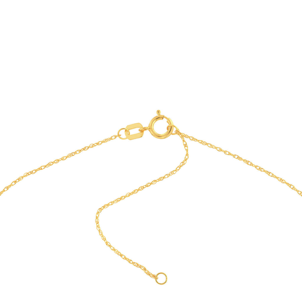 14k yellow gold Singapore chain clasp.