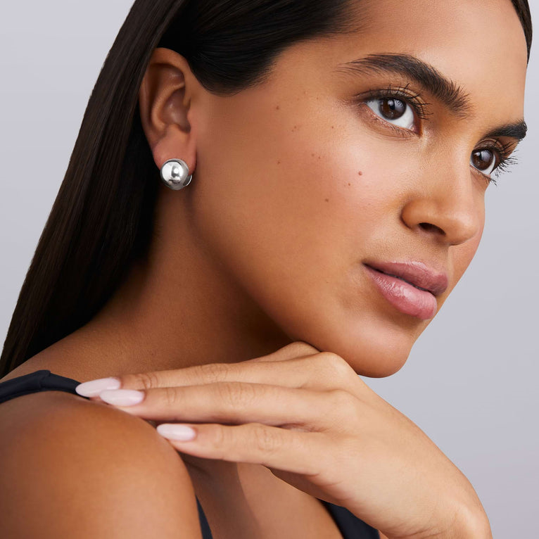 LAGOS Earrings (No Stones) in Sterling Silver Whit