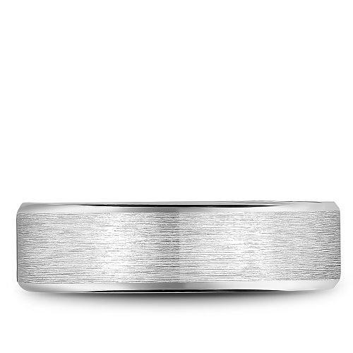 Tantalum white-grey band, satin finish, 6mm.