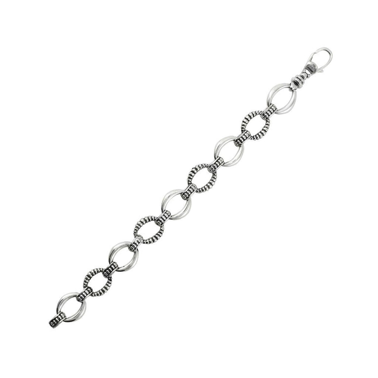 LAGOS Signature Caviar Collection Oval Link Bracel